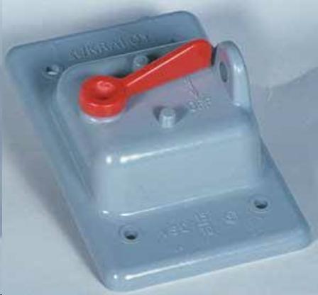 SINGLE TOGGLE SWITCH COVER PVC GREY