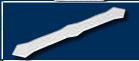ALUMINUM DOWNSPOUT BAND WHITE