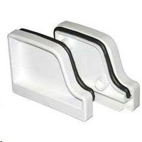 TRADITIONAL STYLE VINYL END CAP SET LEFT/RIGHT WHITE