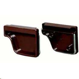 TRADITIONAL STYLE VINYL END CAP SET LEFT/RIGHT BROWN 