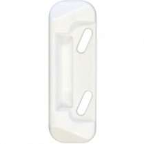 IDEAL STORM DOOR REPLACEMENT STRIKE PLATE NYLON WHITE