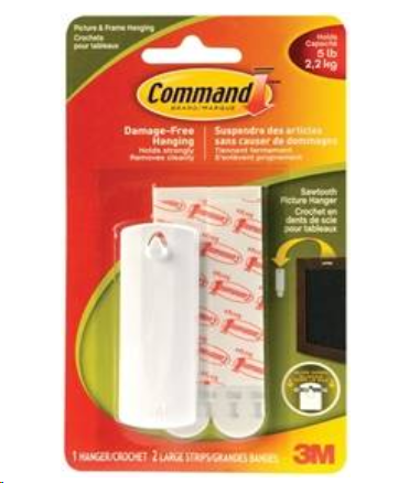 COMMAND PICTURE HANGER W/WATER RESISTANT STRIPS