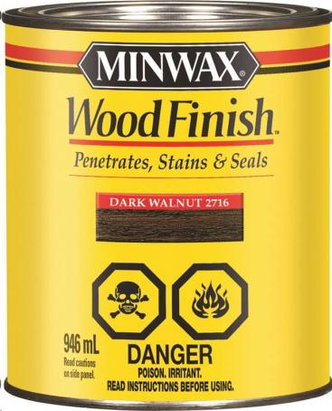 MINWAX-WOOD FINISH DARK WALNUT 946ML 
