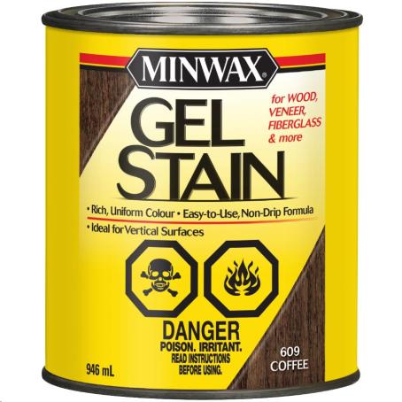 MINWAX-GEL STAIN COFFEE 946ML