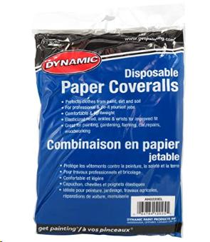 COVERALL-DISPOSABLE PAPER EXTRA LARGE WITH HOOD