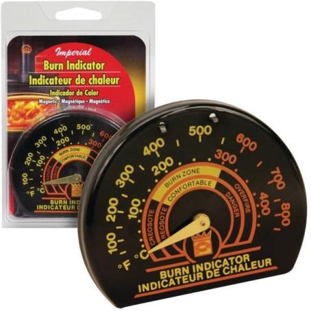 IMPERIAL CHIMNEY BURN INDICATOR MAGNETIC THERMOMETER