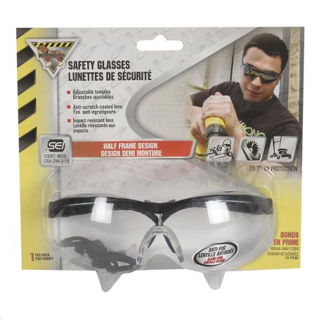 WORKHORSE RENEGADE SAFETY GLASSES CLEAR