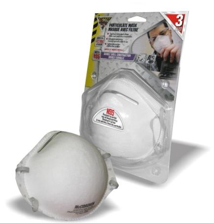 WORKHORSE N95 DISPOSABLE PARTICULATE RESPIRATOR 3PK