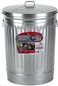 GARBAGE CAN - GALVANIZED STEEL 20 GAL