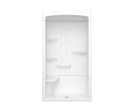 MAAX CAMELIA SHOWER W/ROOF-4834 3 PC SECTIONAL LEFT SEAT CD WHITE  