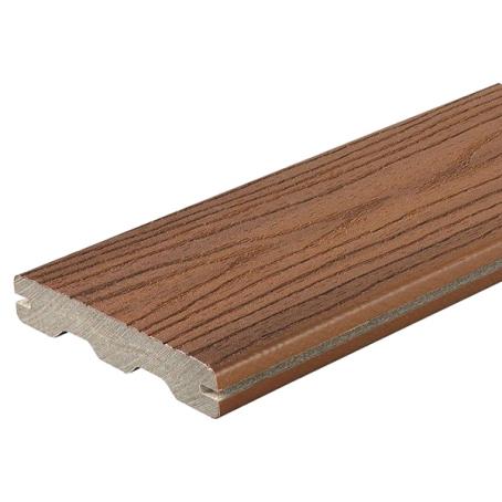 BUNGALOW BROWN COMPOSITE DECKING 12' GROOVED EDGE