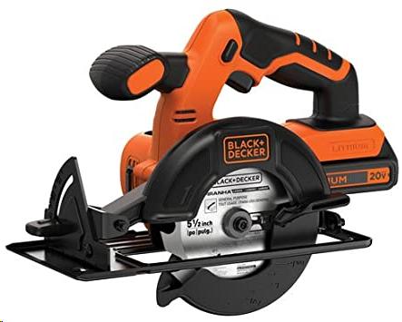 BLACK & DECKER 20V CIRCULAR SAW WITH BATTERY AND CHARGER BDCCS20C