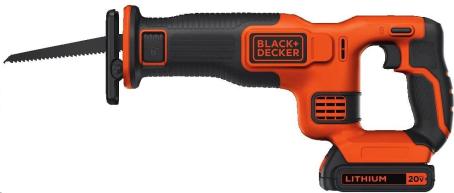 BLACK & DECKER 20V MAX LITHIUM RECIPROCATING SAW WITH BATTERY AND CHARGER BDCR20C