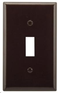 PLATE SINGLE SWITCH BROWN