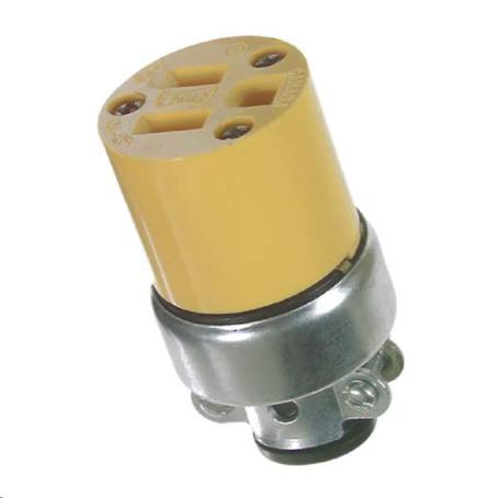 CONNECTOR GROUNDING ARMORED YELLOW