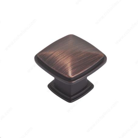 TRANSITIONAL METAL KNOB - BRUSHED OIL RUBBED BRONZE 8109