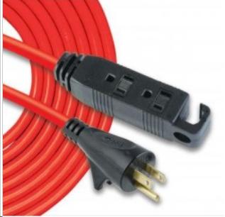 OUTDOOR EXTENSION CORD  16/3X3M TRIOUT  