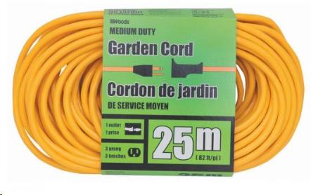OUTDOOR EXTENSION CORD  16/3X25M 1OUTYEL 542111