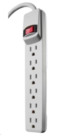 POWER BAR 6 OUTLET WITH 24