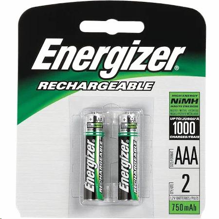 ENERGIZER RECHARGEABLE BATTERIES AAA 2/CD NH12BP2