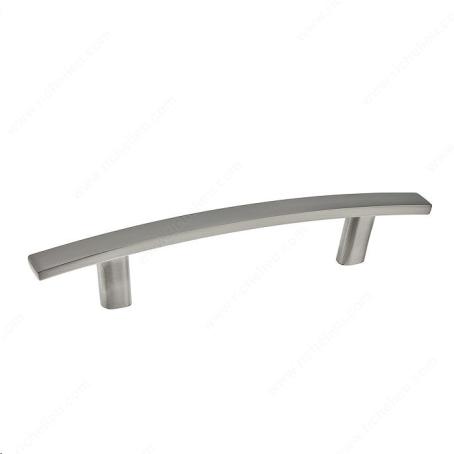 TRANSITIONAL CURVED 96MM METAL PULL - 650 BRUSHED NICKEL