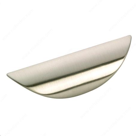 CONTEMPORARY METAL CUP PULL - 426 BRUSHED NICKEL