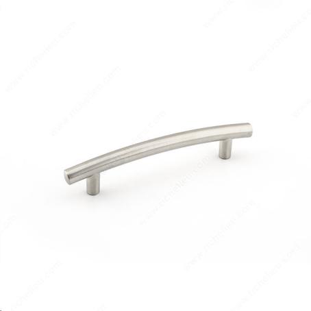 CLASSIC CURVED METAL PULL - 867R BRUSHED NICKEL
