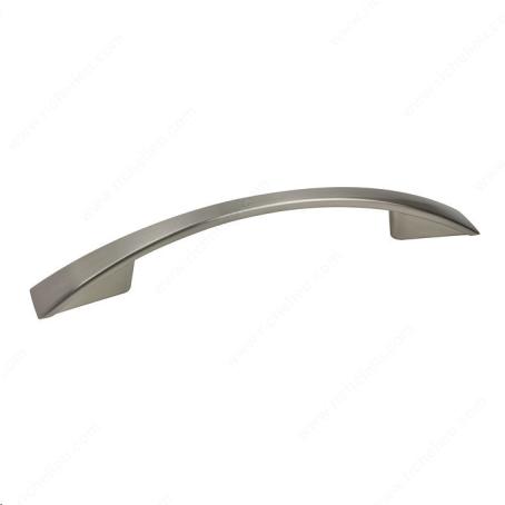 CONTEMPORARY SHALLOW BOW 96MM METAL PULL - 821 BRUSHED NICKEL