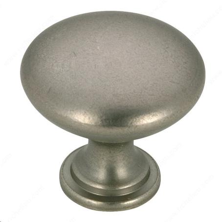 CONTEMPORARY FLARED BASE KNOB - 9041 PEWTER