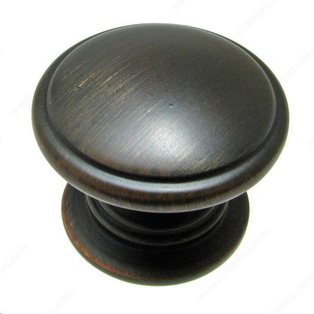 TRADITIONAL CLASSIC METAL KNOB - 8122 BRUSHED OIL RUBBED BRONZE