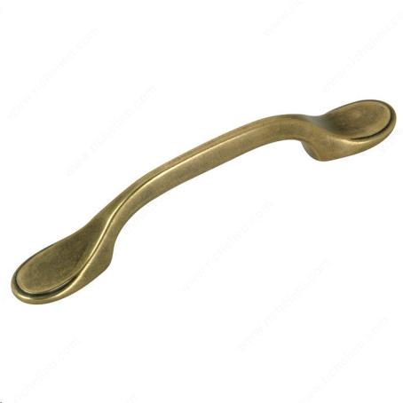 TRADITIONAL ELONGATED METAL PULL - 3071 BURNISHED BRASS
