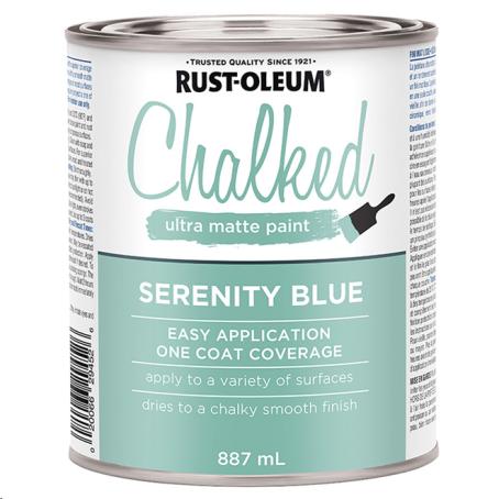 CHALKED PAINT - SERENITY BLUE 887ML