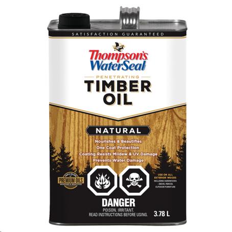 THOMPSON'S PENETRATING TIMBER OIL-NATURAL 3.78L