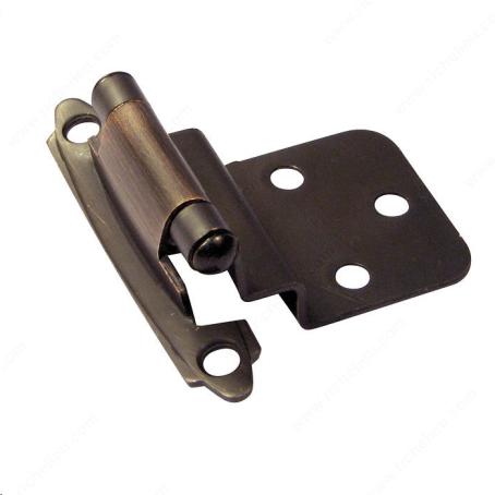 SEMI-CONCEALED SELF-CLOSING HINGE - 138 OIL RUBBED BRONZE - 2 PACK
