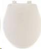 BEMIS TOILET SEAT WHITE PLASTIC DELUXE ROUND FRONT  80SLOW 000