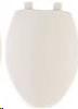 BEMIS TOILET SEAT WHITE PLASTIC PREMIUM WHITE ELONGATED  180SLOW 000