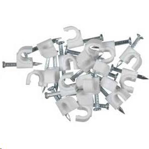 RCA NAIL-IN CLAMP WHITE