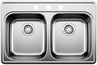 BLANCO STAINLESS STEEL KITCHEN SINK-ESSENTIAL 2.0 3HOLE DOUBLE BOWL