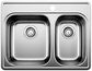 BLANCO STAINLESS STEEL KITCHEN SINK-ESSENTIAL 1.5 1HOLE DOUBLE BOWL