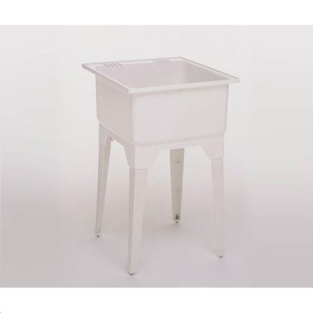 LAUNDRY TUB POLY PRO SINGLE W/STAND