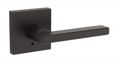 WEISER HALIFAX PRIVACY LEVER SQUARE ROSE BLACK