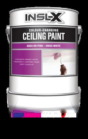 INSL-X® COLOUR CHANGING CEILING PAINT GALLON GOES ON PINK