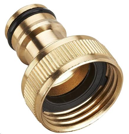 BRASS QUICK CONNECT TAP CONNECTOR WITH 0-RING