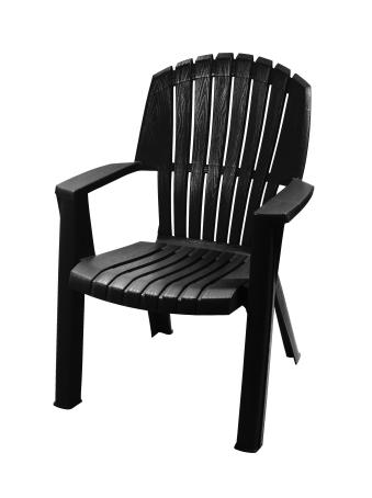 CAPE COD HIGH BACK STACKING CHAIR - COOL BLACK