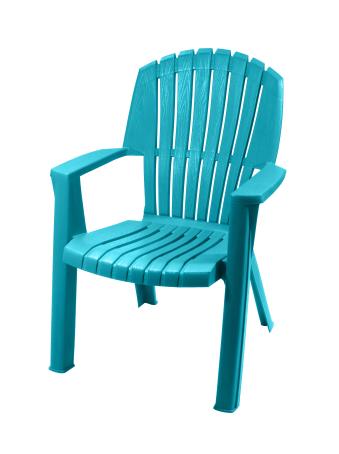 CAPE COD HIGH BACK STACKING CHAIR - INTENSE TEAL