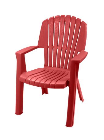 CAPE COD HIGH BACK STACKING CHAIR - RED EXPLOSION