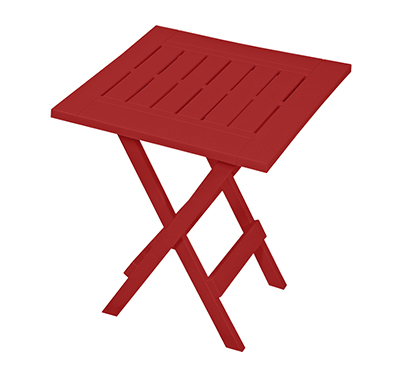 RESIN FOLDING TABLE - RED EXPLOSION