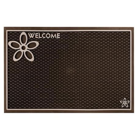 DASSI WELCOME MAT - BROWN 15X23