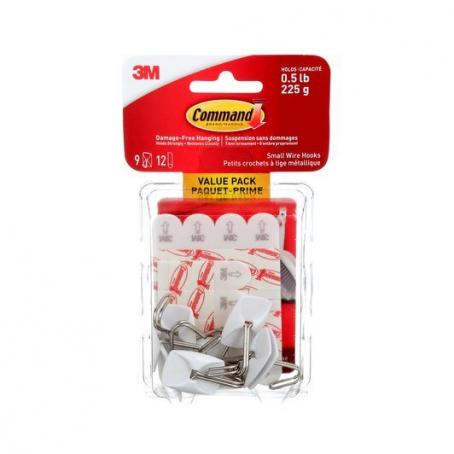 COMMAND SMALL WIRE HOOKS VALUE PACK WHITE