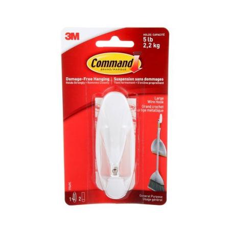 COMMAND LARGE WIRE HOOK WHITE